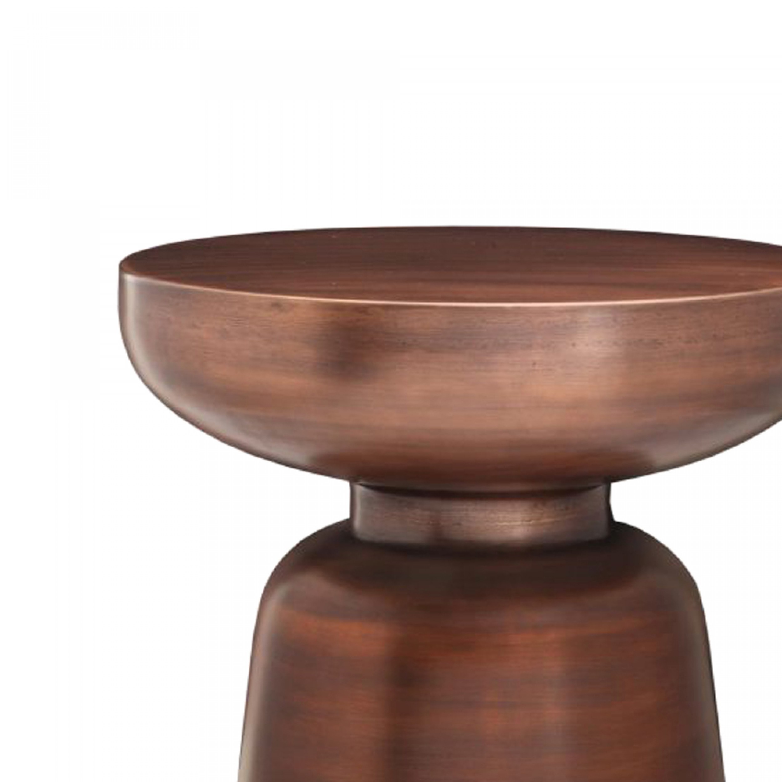 Contemporary hourglass iron end tables