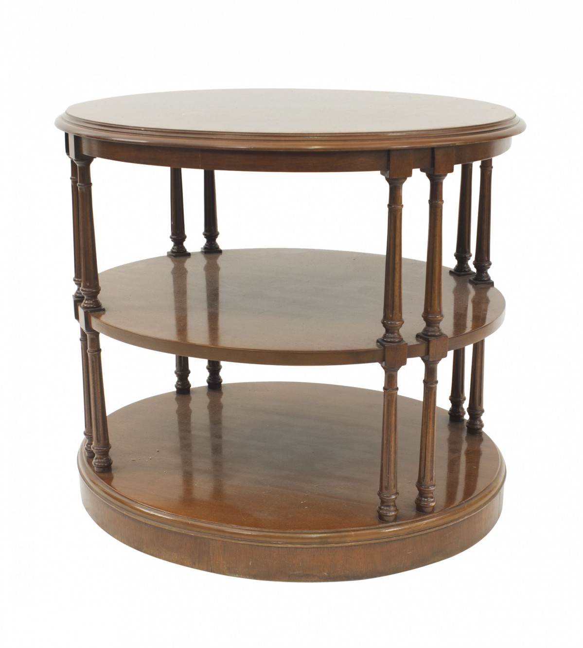 English georgian style 3 tiered end table 1