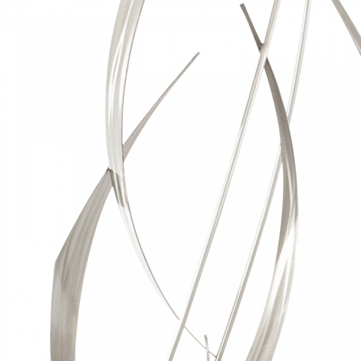 Contemporary silver metal sculpture 1