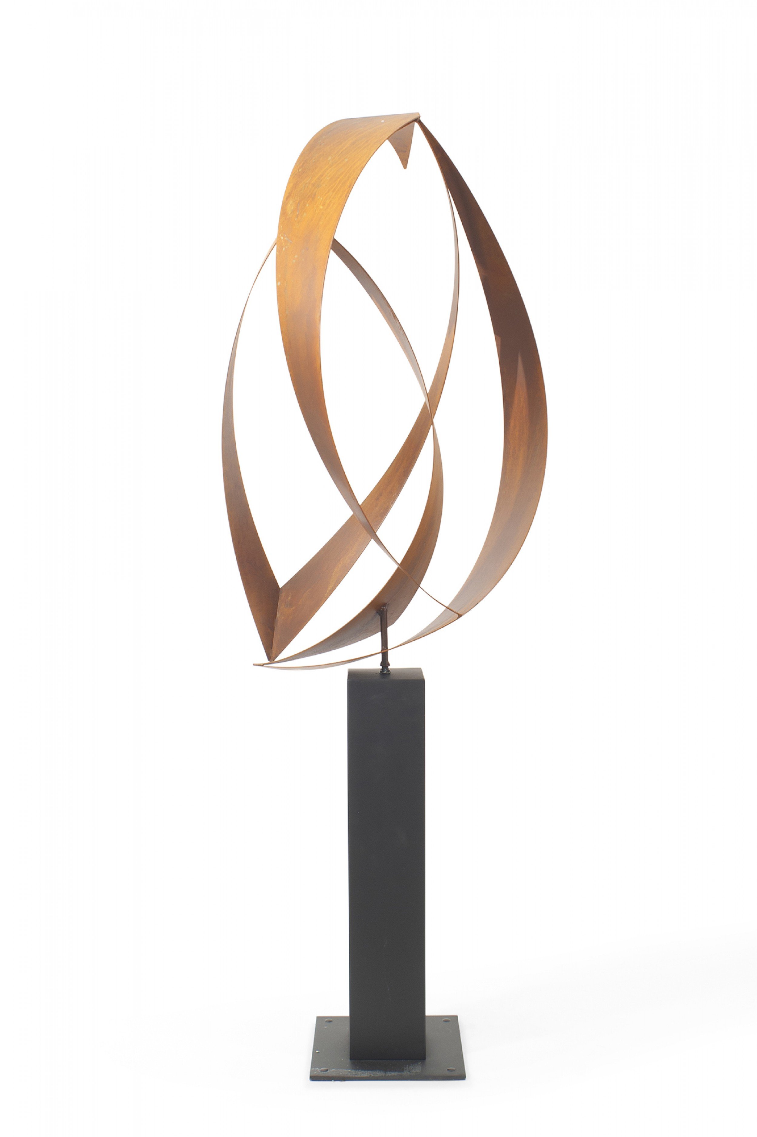 Contemporary large metal floor sculpture 1