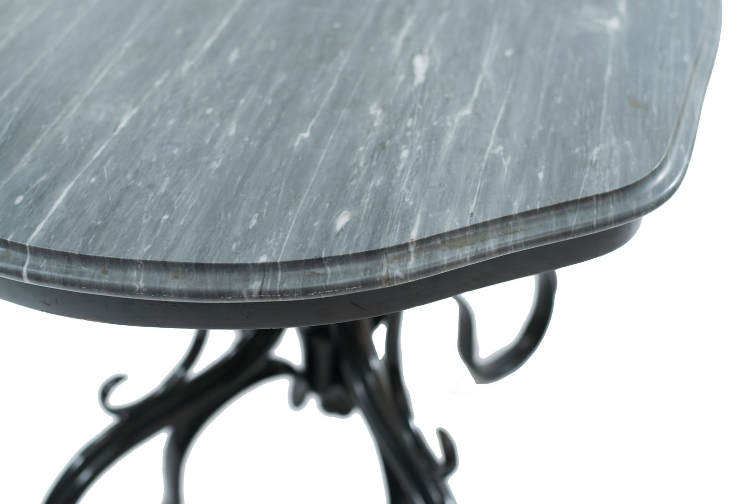 Austrian bentwood marble dining table