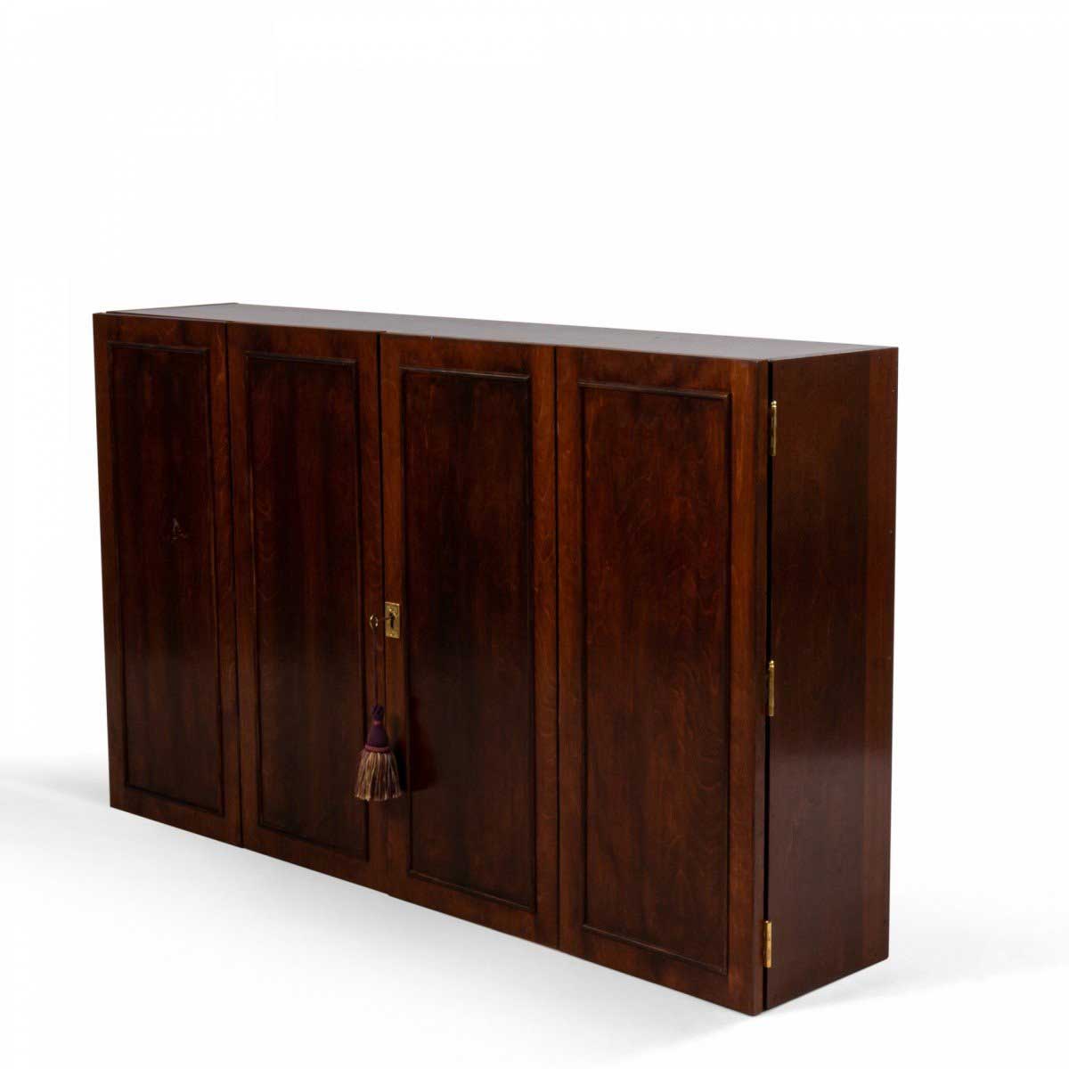 Contemporary mahogany wall mounted