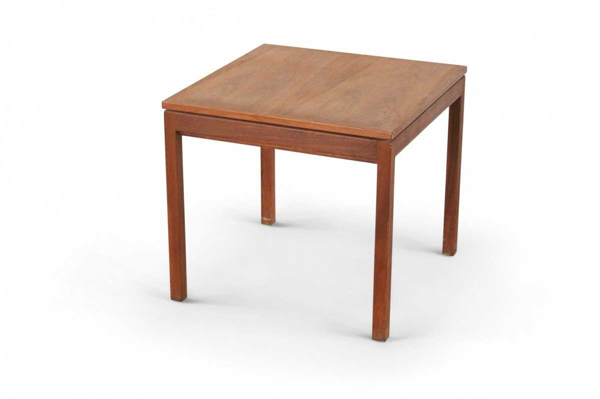 Mid Century Danish Walnut Square End Table 1