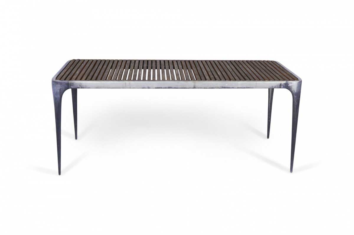 Henry Hall Designs Flow Collection Contemporary Aluminum and Teak