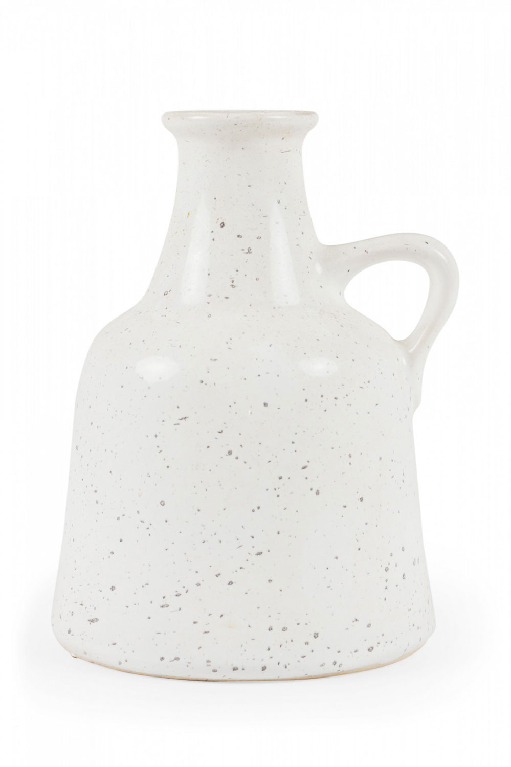 Strehla Keramik East German Mid Century Speckled White Ceramic Jug
