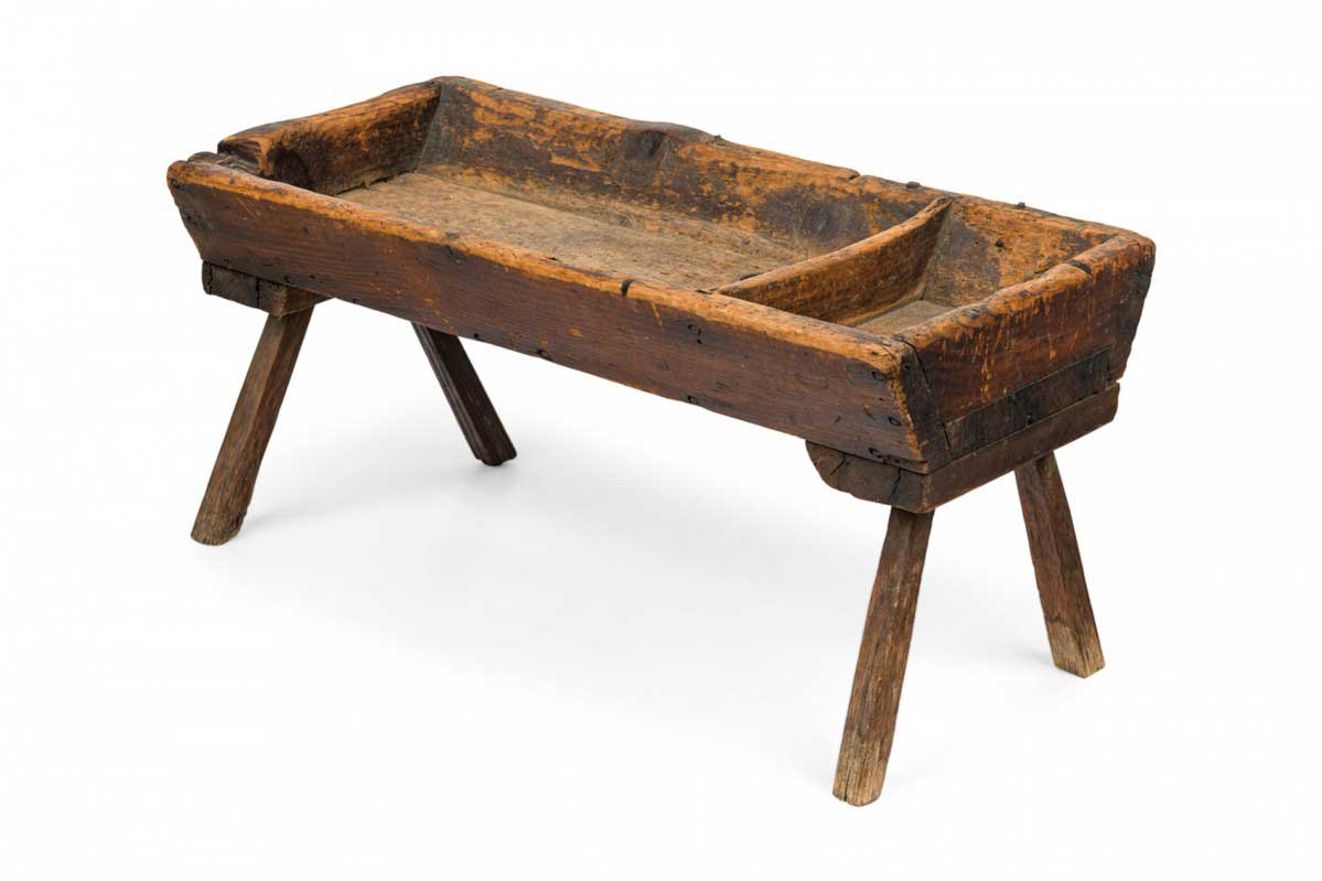 American country provincial farmhouse wooden trough