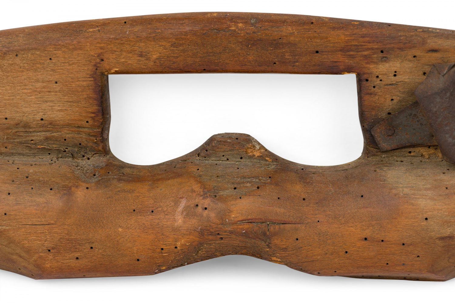 Rustic country carved wooden yoke