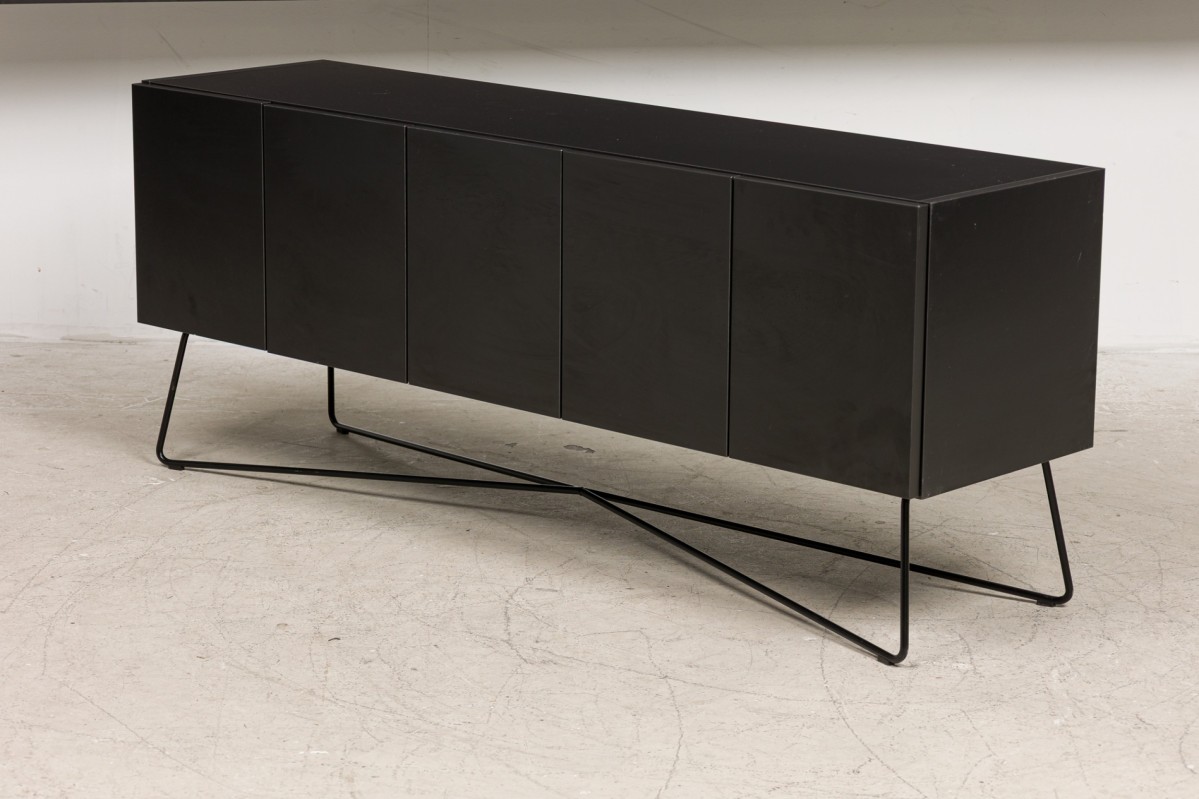 Knoll contemporary rockwell black credenza