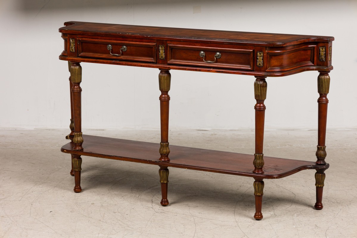 American federal style merrion cherry veneer console