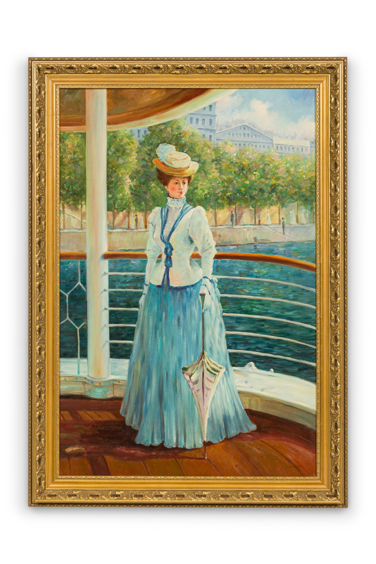 Belle epoque school oil on canvas 1