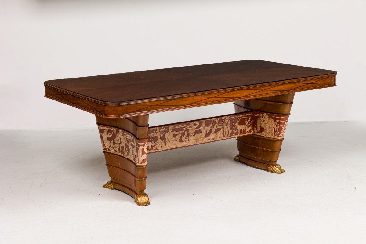 Vittorio dassi attrib italian art deco refectory table 1