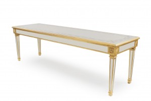 American mid century gilt and mirrored console table 1