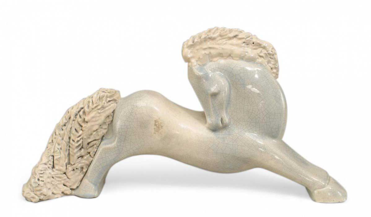 Gaudin french majolica horse