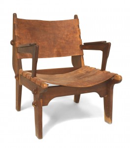 Post war teak modernist arm chair