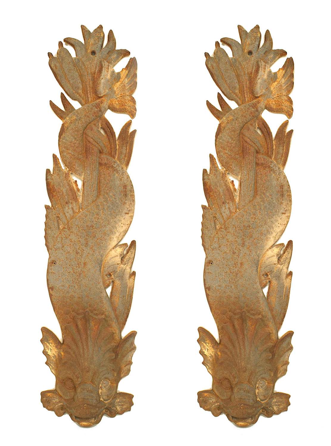 Outdoor italian neo classic iron wall plaques