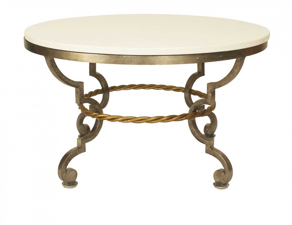 Art modern poillerat bronze coffee table