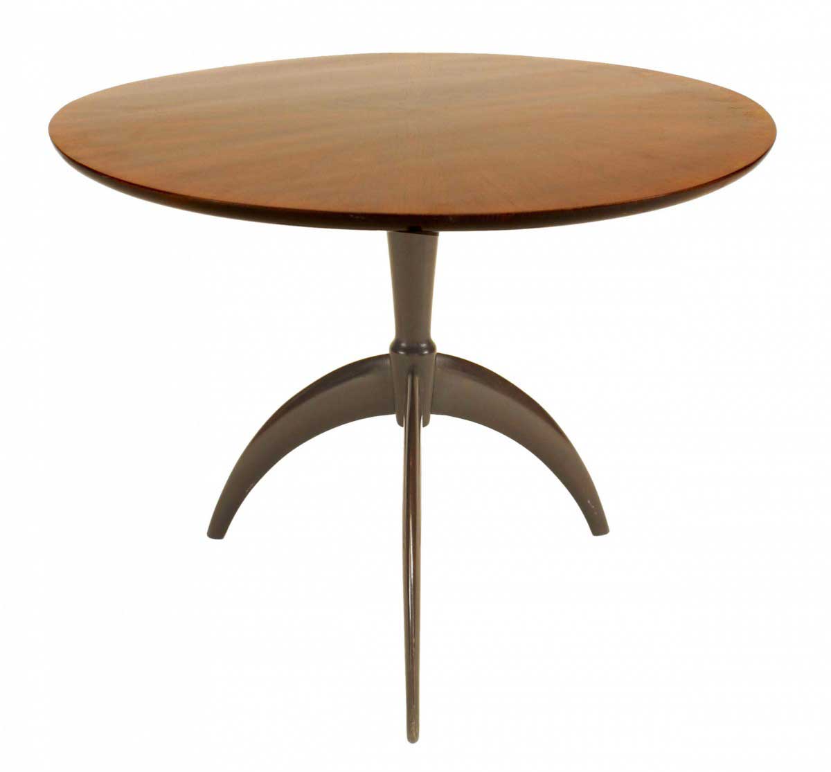 Italian art deco rosewood sunburst end table