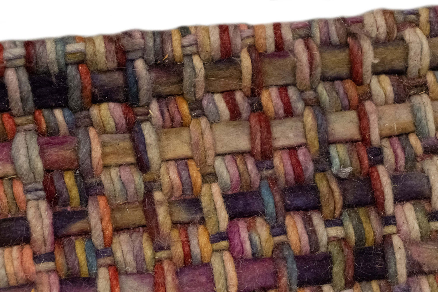 Hand knotted multicolored area rug 1