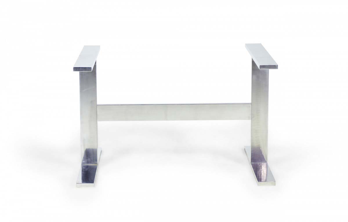 Paul Mayen Mid Century Aluminum I Frame Desk Dining Table Base
