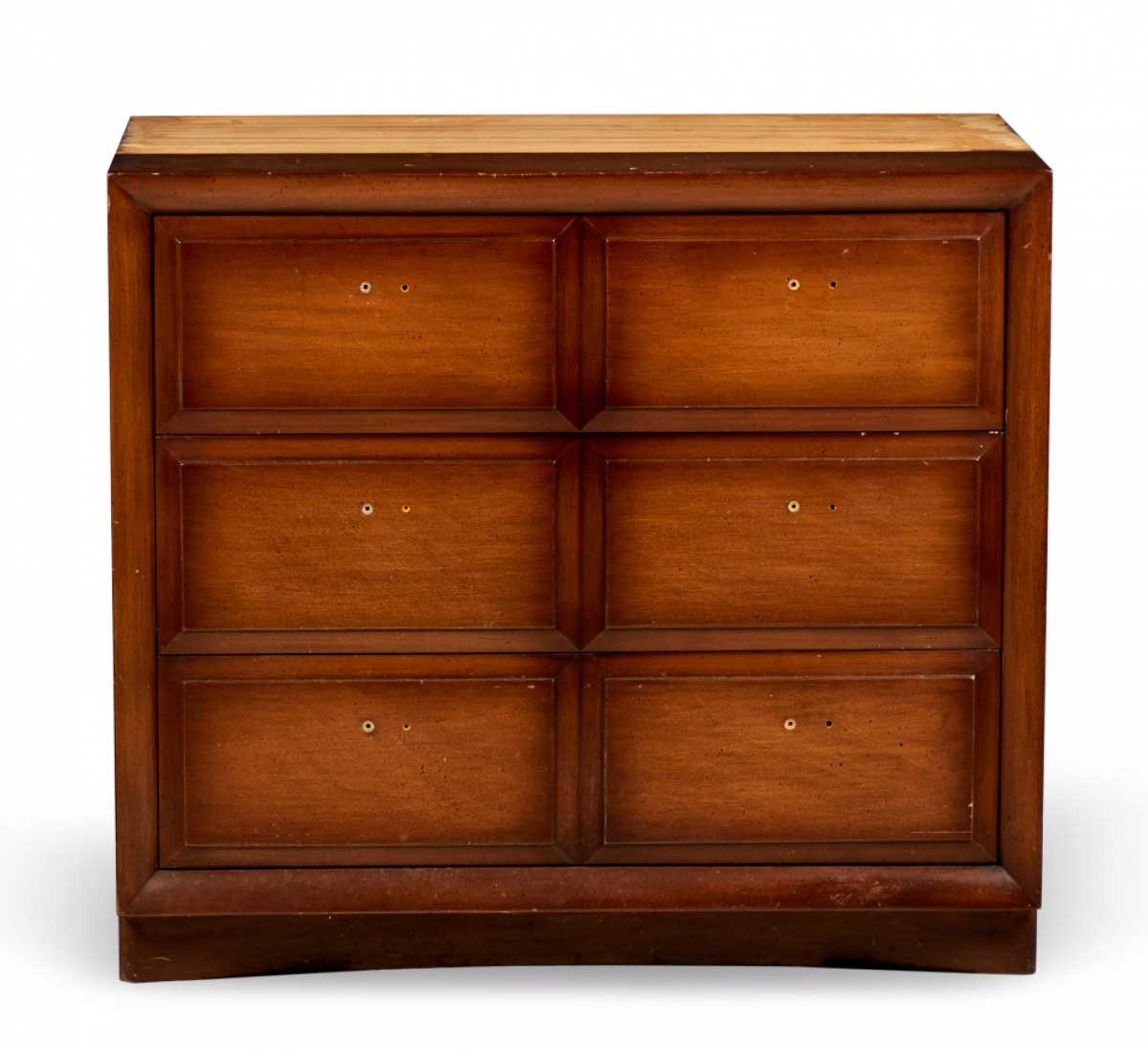 TH Robsjohn Gibbings for Widdicomb Modern Mid Century Stained Maple Wooden Three Drawer Chest