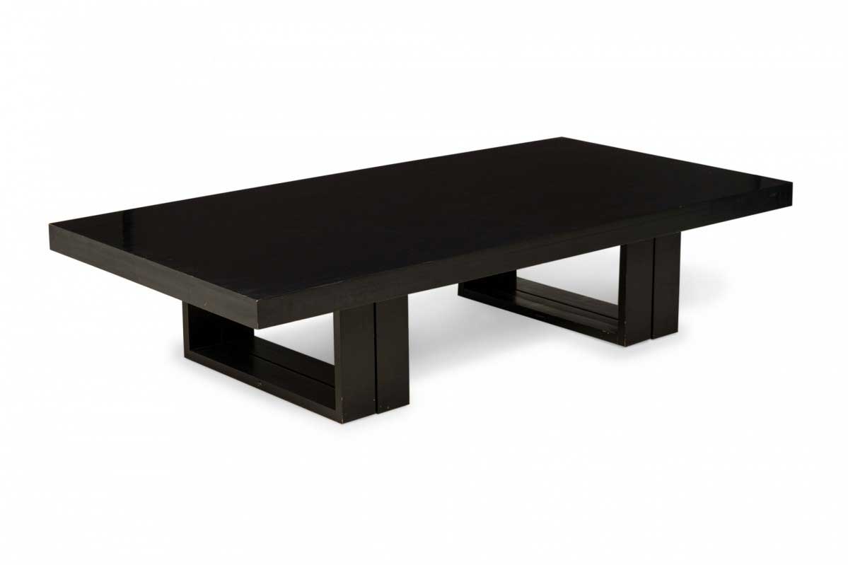 Van keppel green vkg american mid century ebonized convertible dining table coffee table