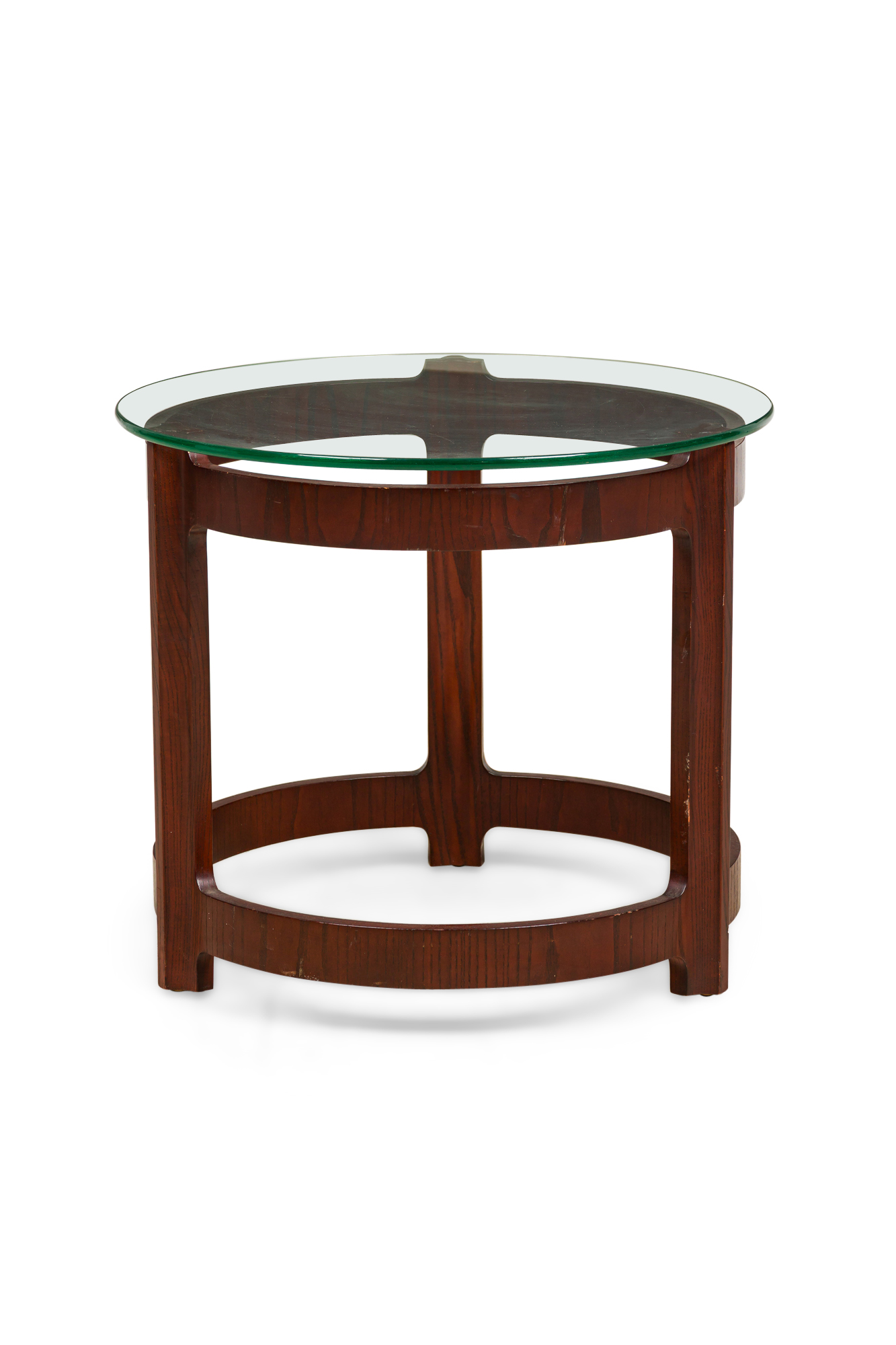 Roger Sprunger for Dunbar American Mid Century Ash Hoop Frame End Side Table