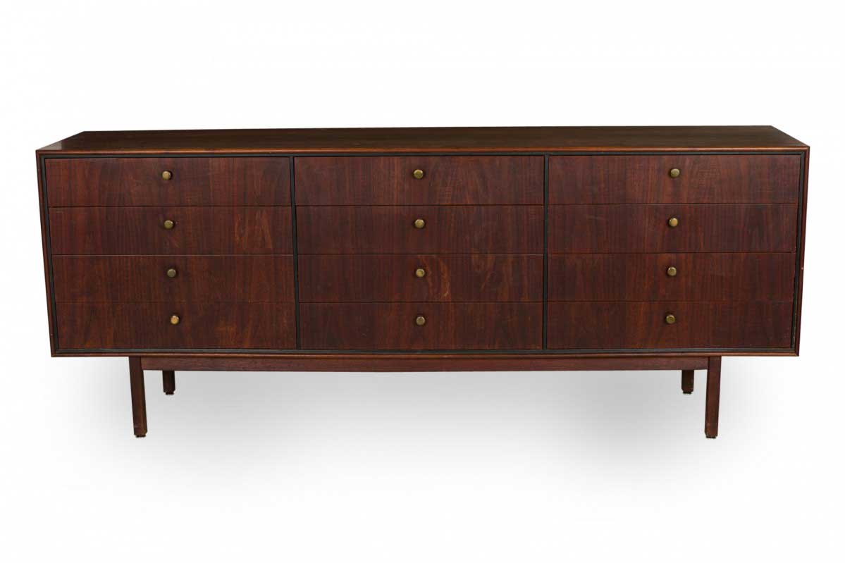 Founders Dillingham American Mid Century 12 Drawer Teak Low Chest
