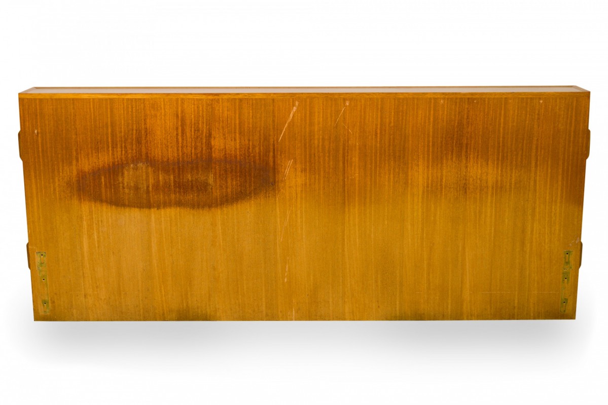 Edward wormley for dunbar american mid century queen size wooden storage headboard