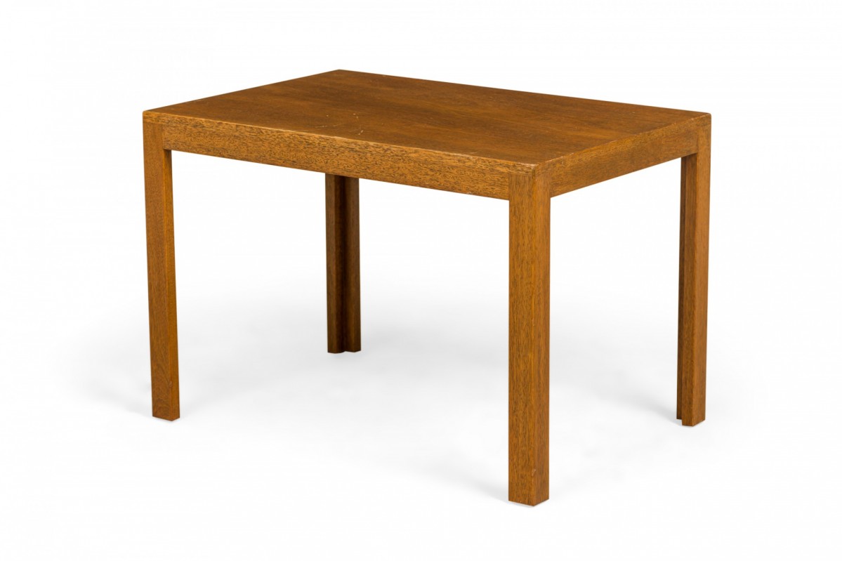 Edward wormley for dunbar american mid century parsons style wooden rectangular end side table