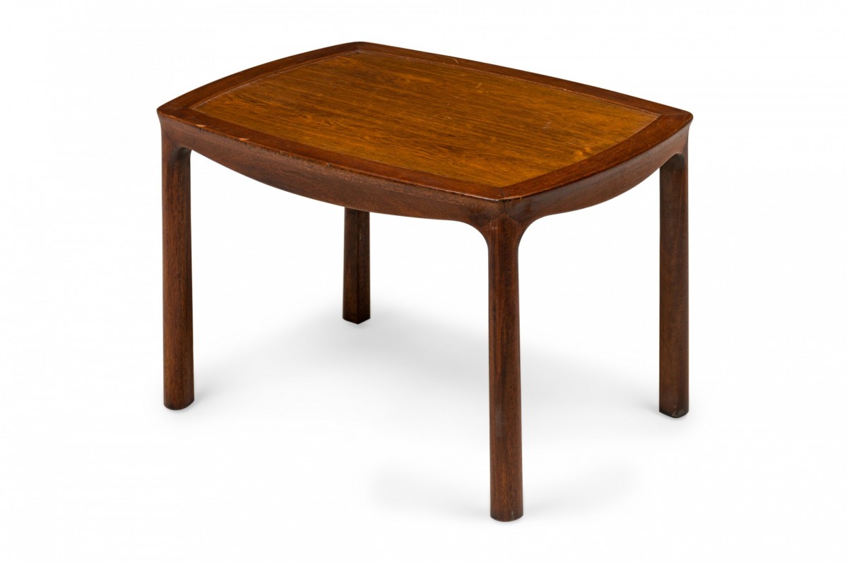 Edward wormley for dunbar american mid century wood framed inset top low end side table