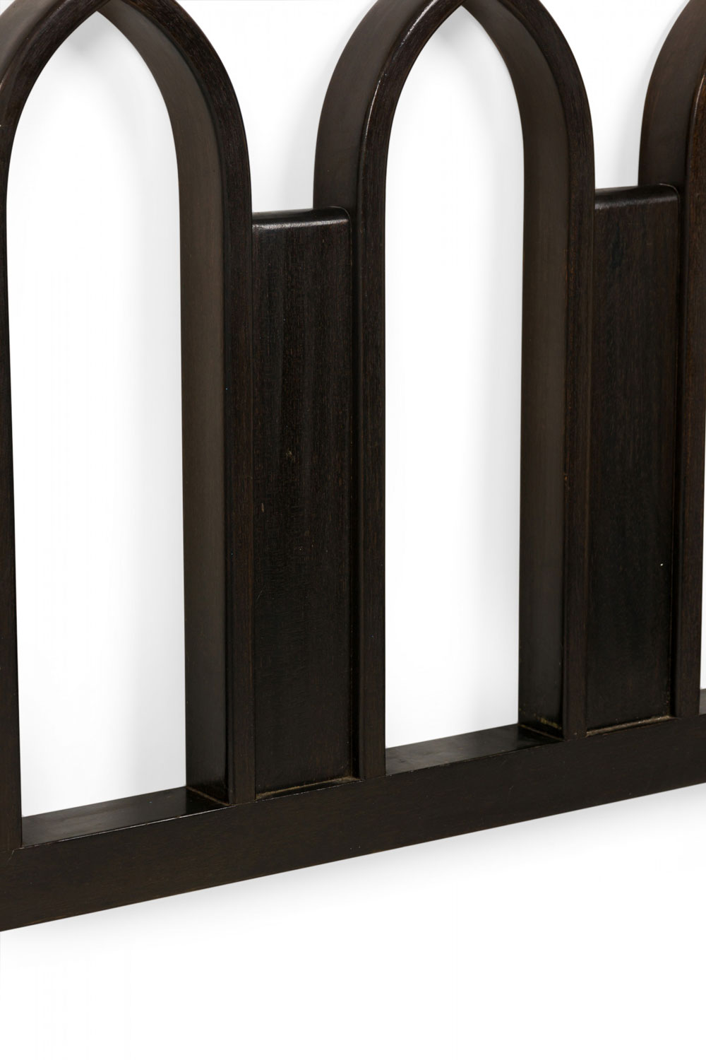 Harvey probber mid century american arch king size walnut headboard