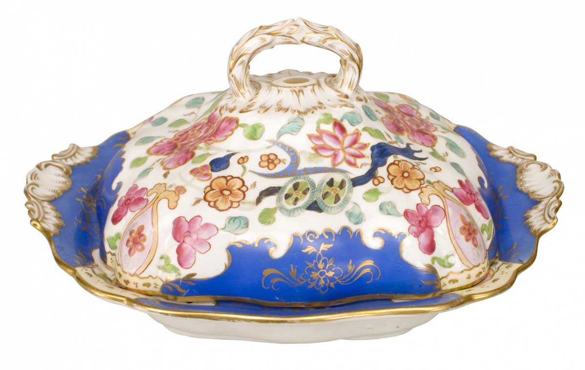 Pair of french victorian porcelain tureens