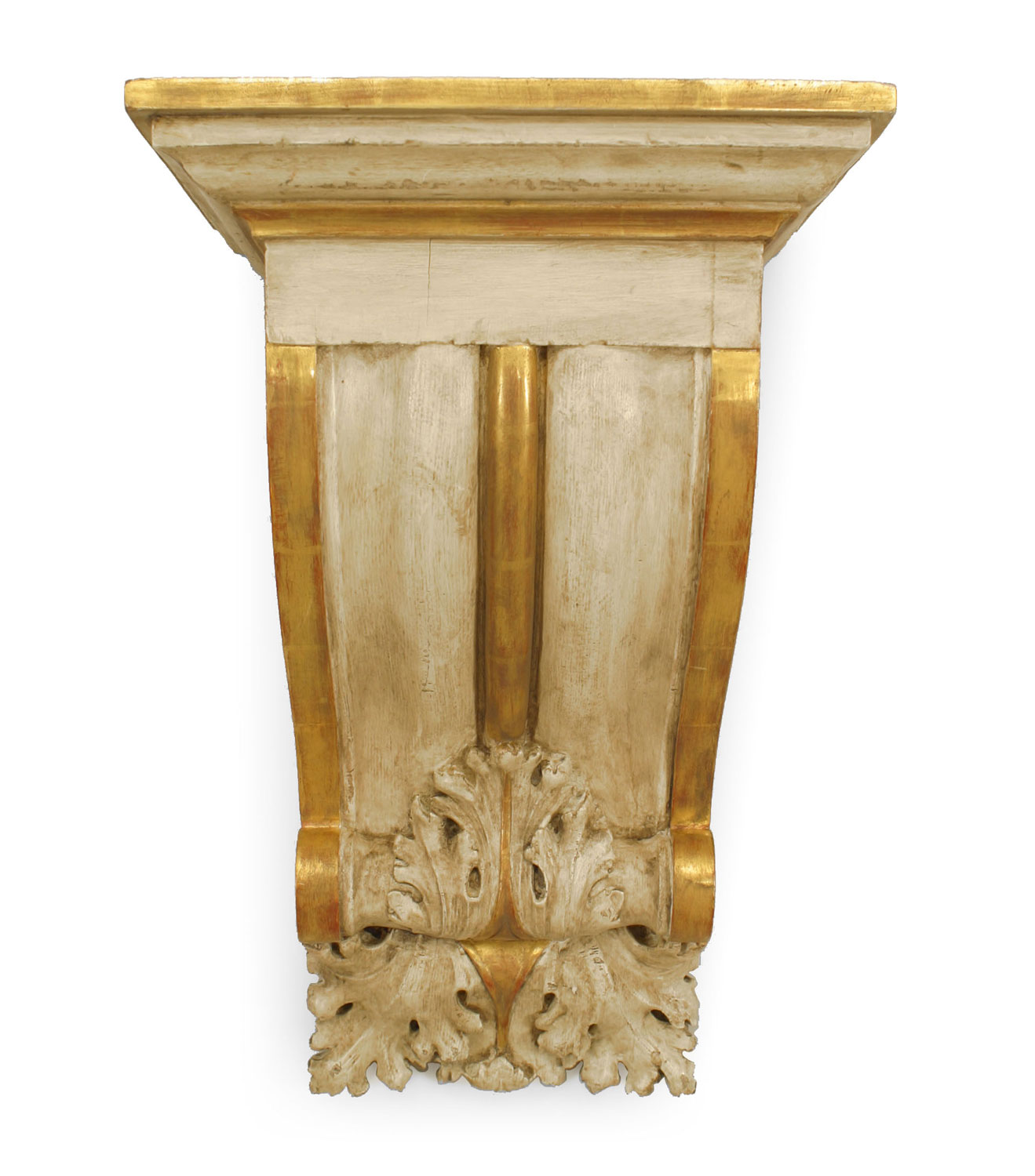 Italian neo classic gilt wall shelves