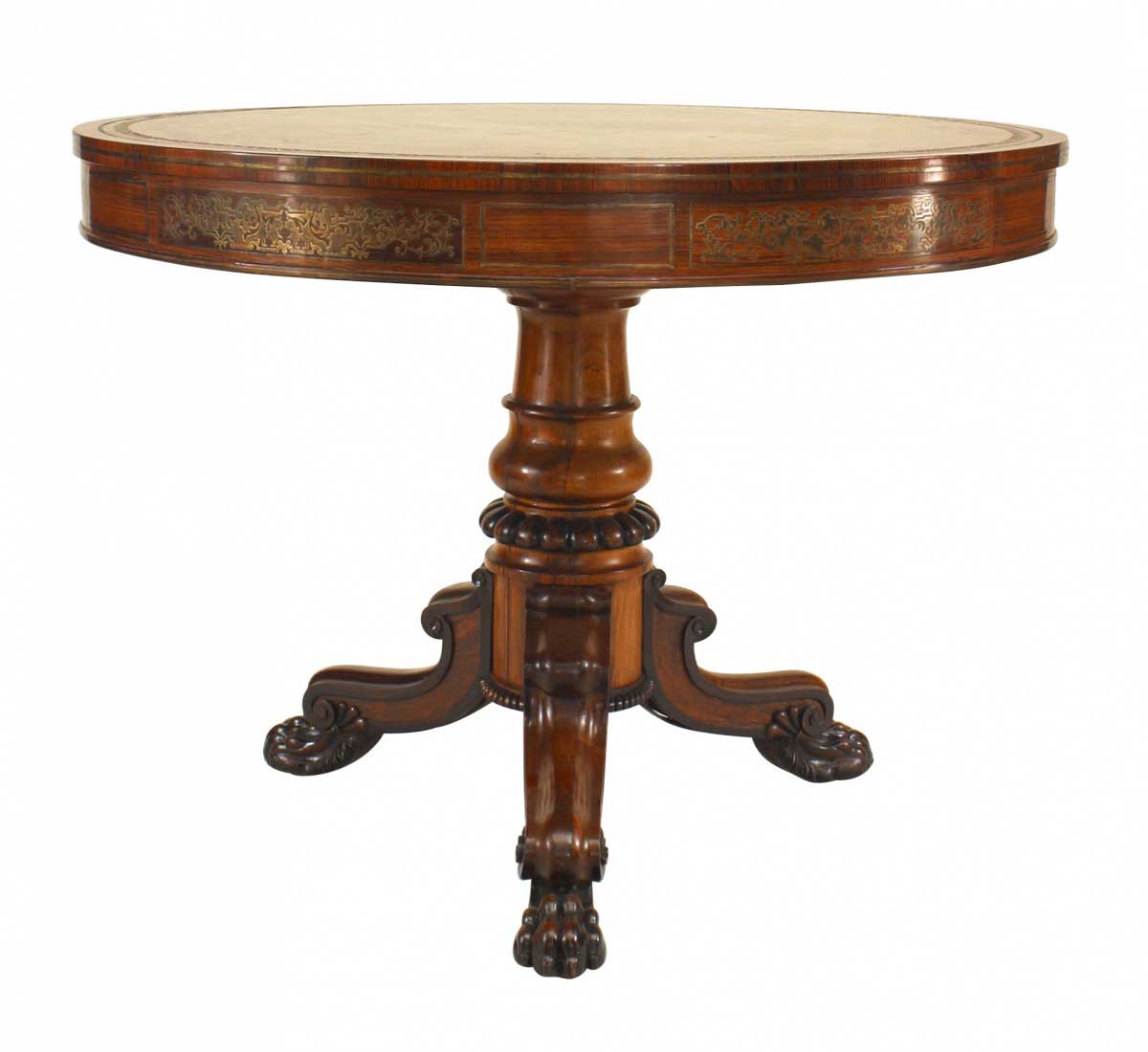 English regency rosewood center table 19