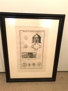 Italian neo classic architectural engraving