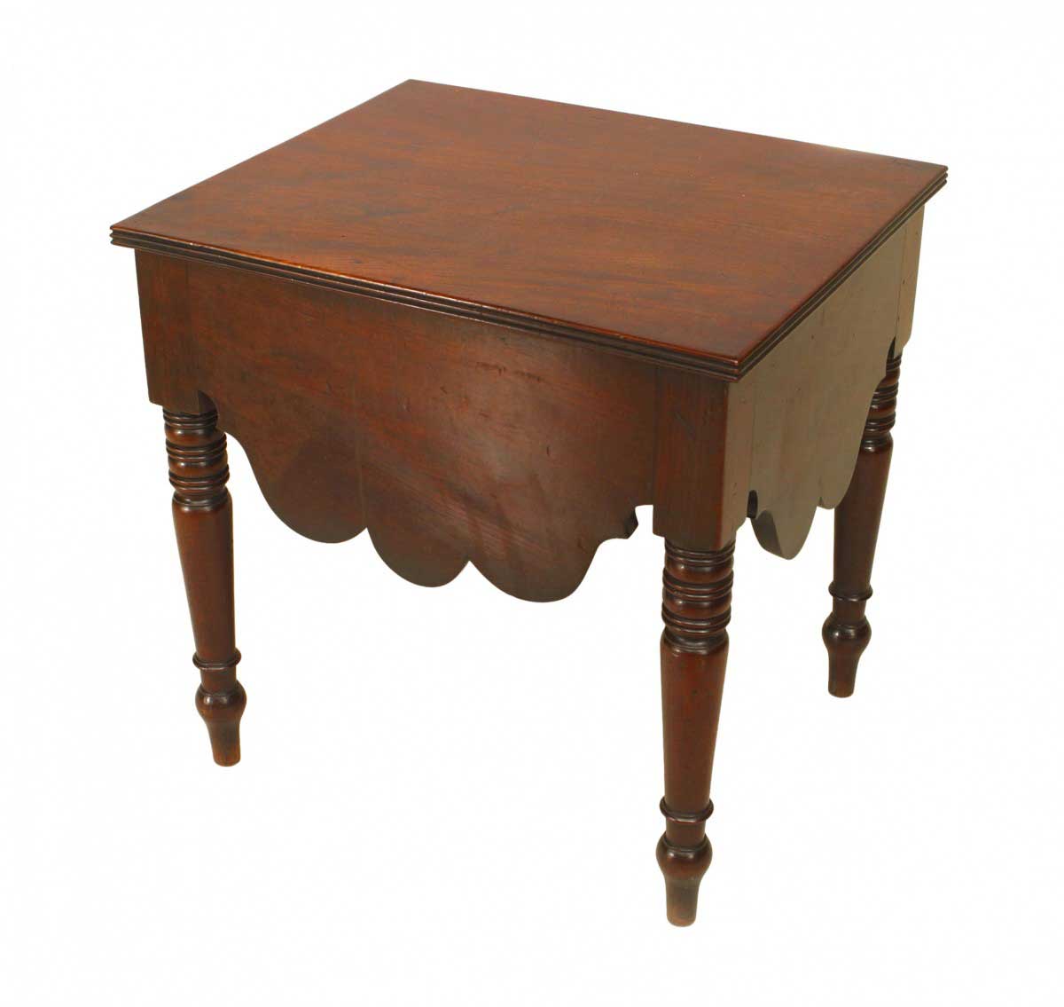 English georgian mahogany bedside table 1