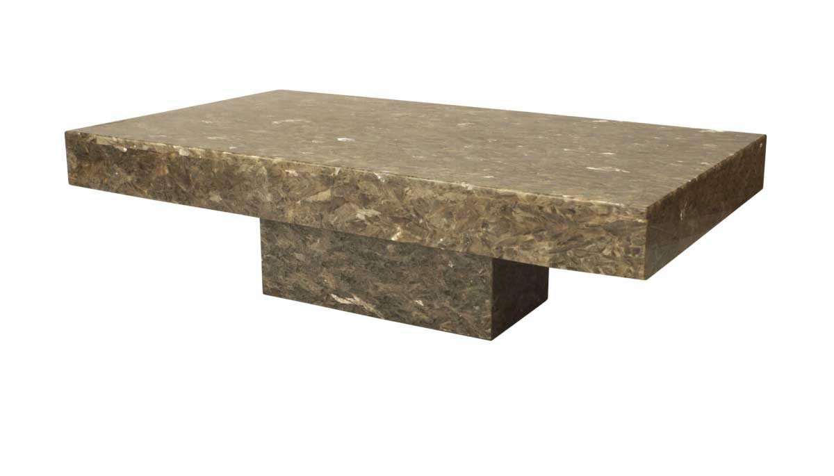 Post war italian mica and resin coffee table