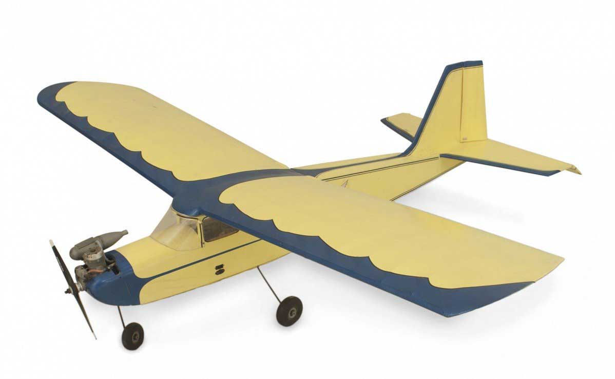 Mid century remote control model airplane