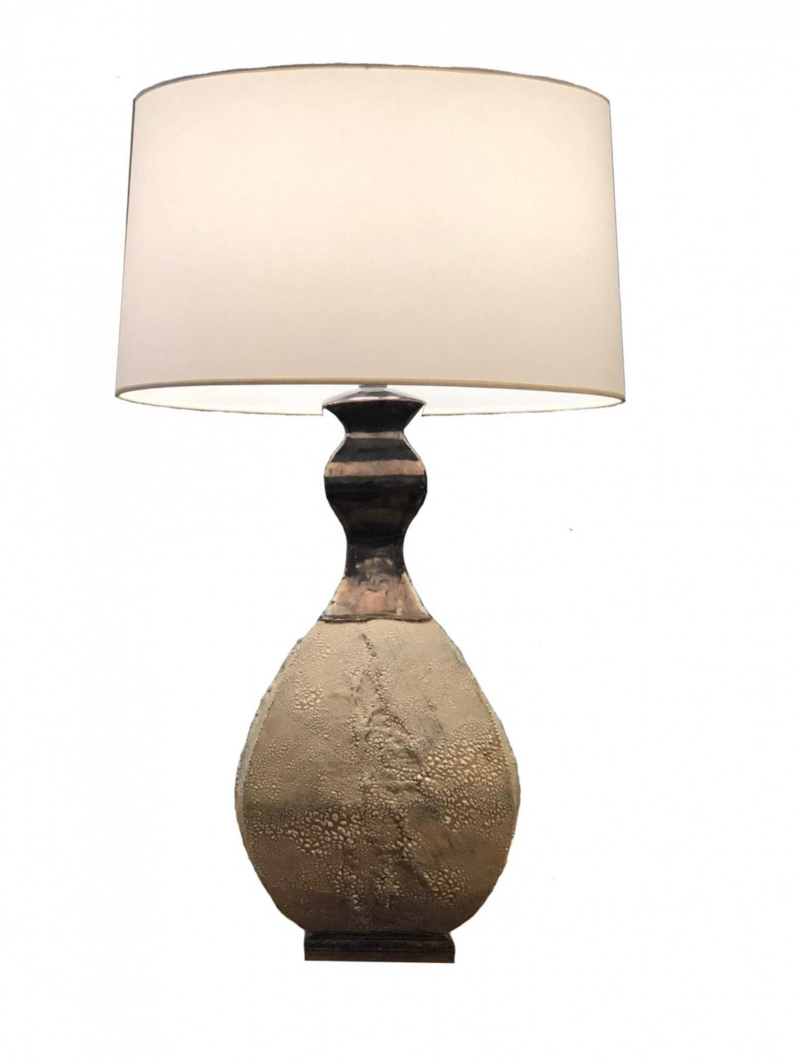 American dipasquale textured ceramic table lamp