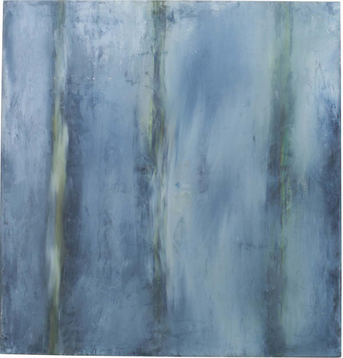 Hidden door blue acrylic painting