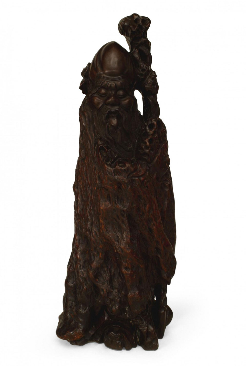 Chinese carved root deity figure