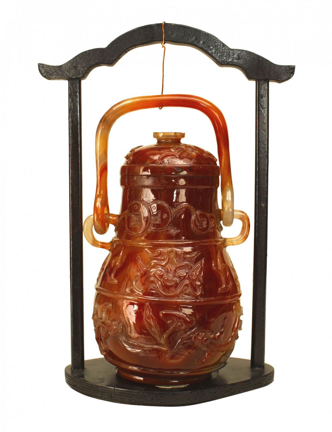 Chinese rust agate vessel 1