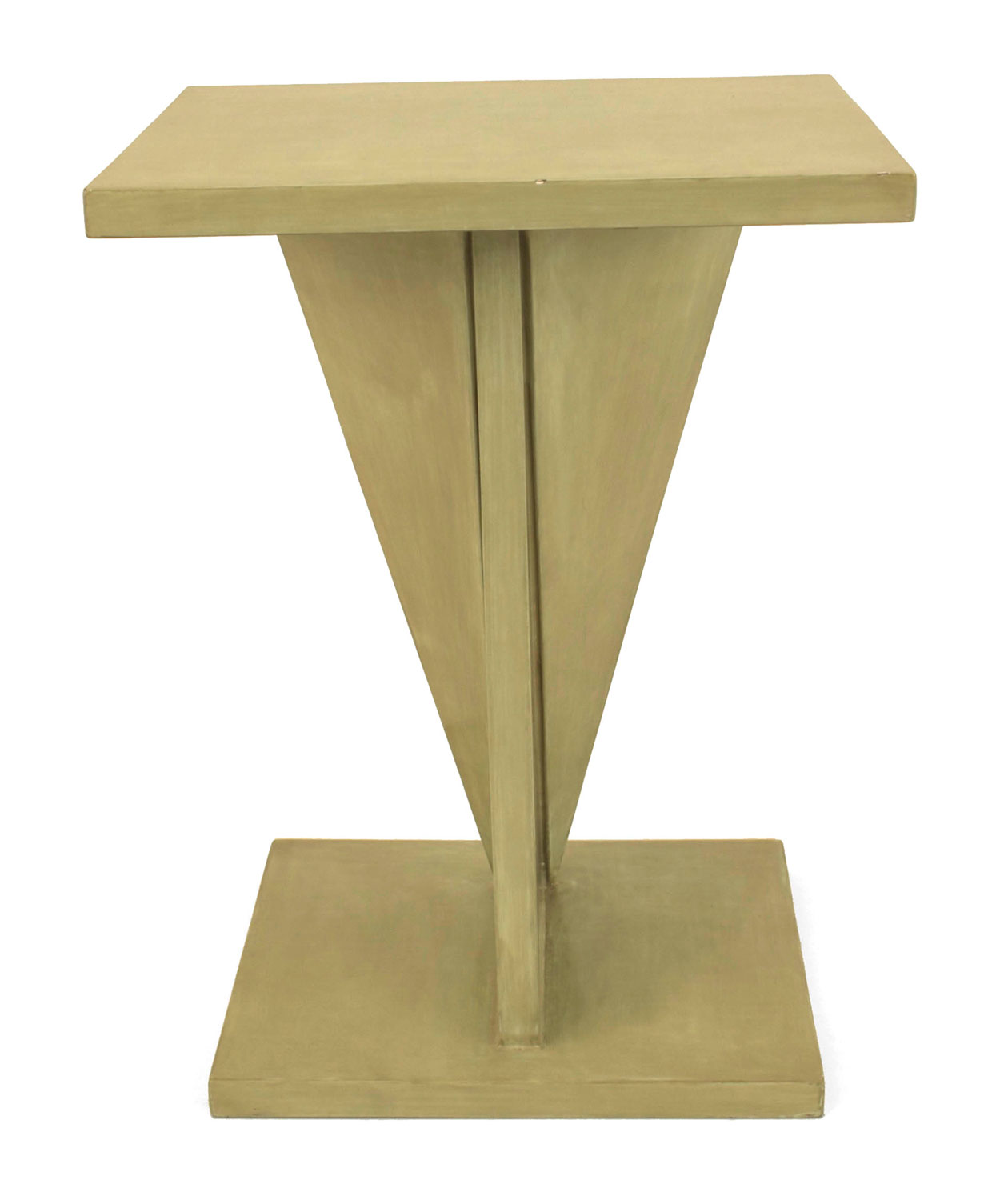 French art deco lacquered pedestal end table 1
