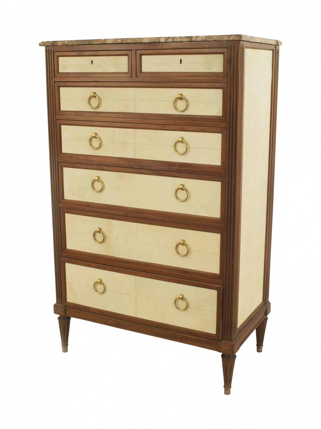 French louis xvi mahogany chest 5