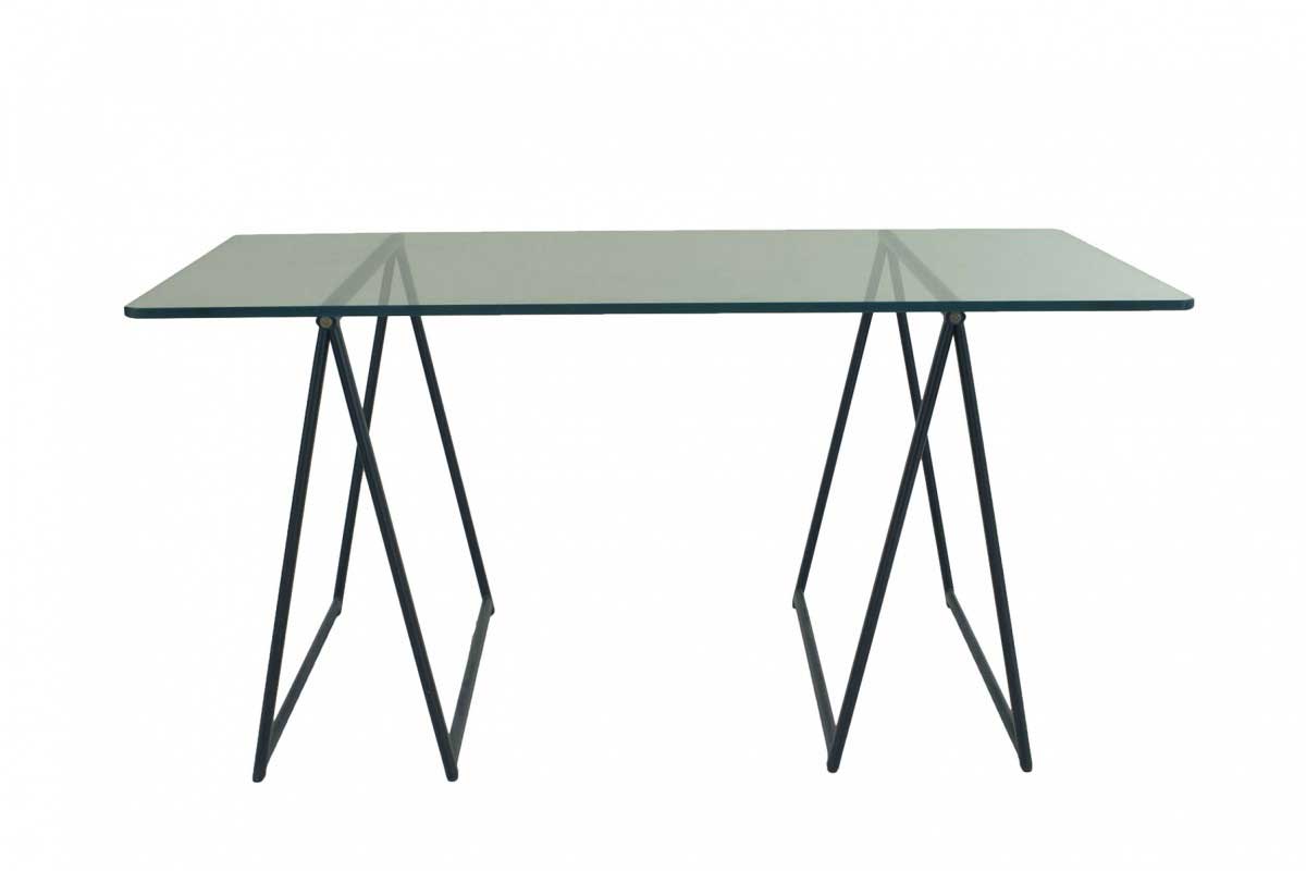 Jansen post war glass table 1