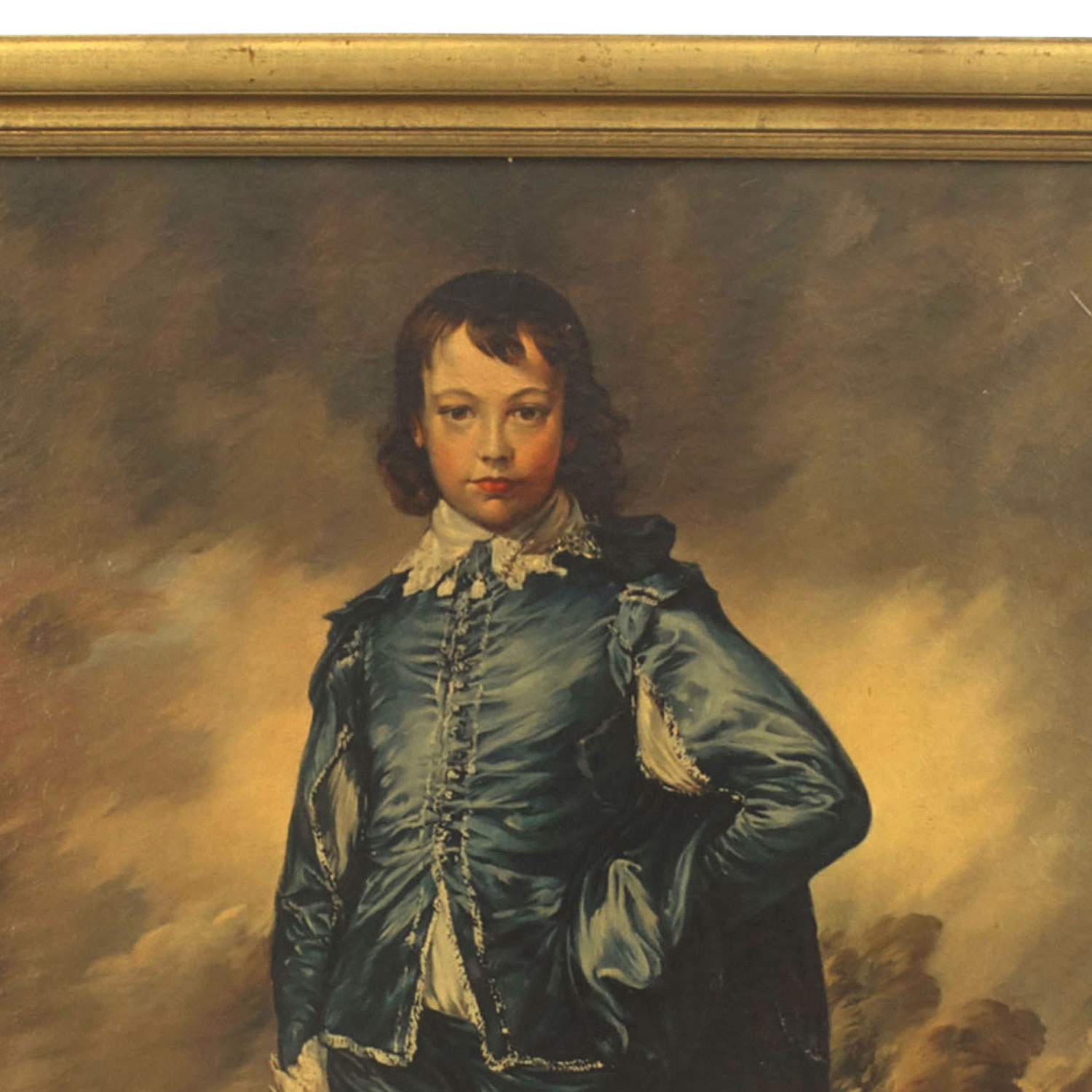 Reproduction of gainsborough s blue boy