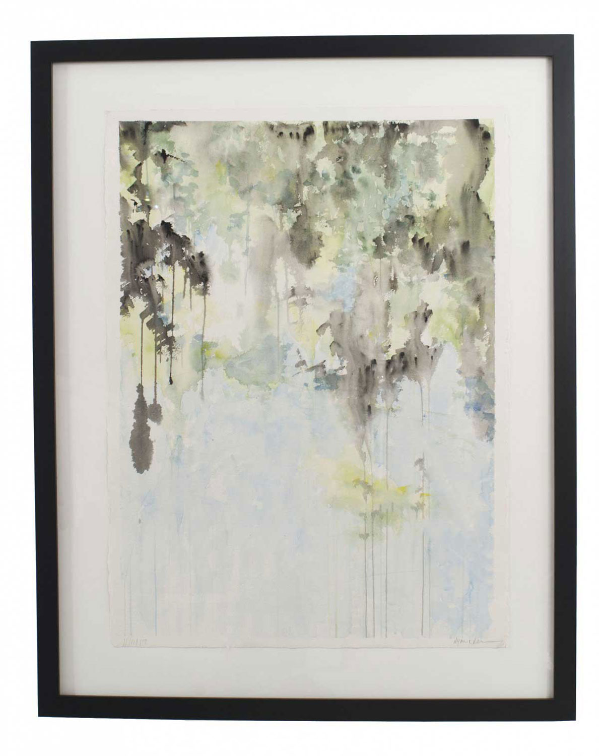 Abstract contemporary watercolor painting 25