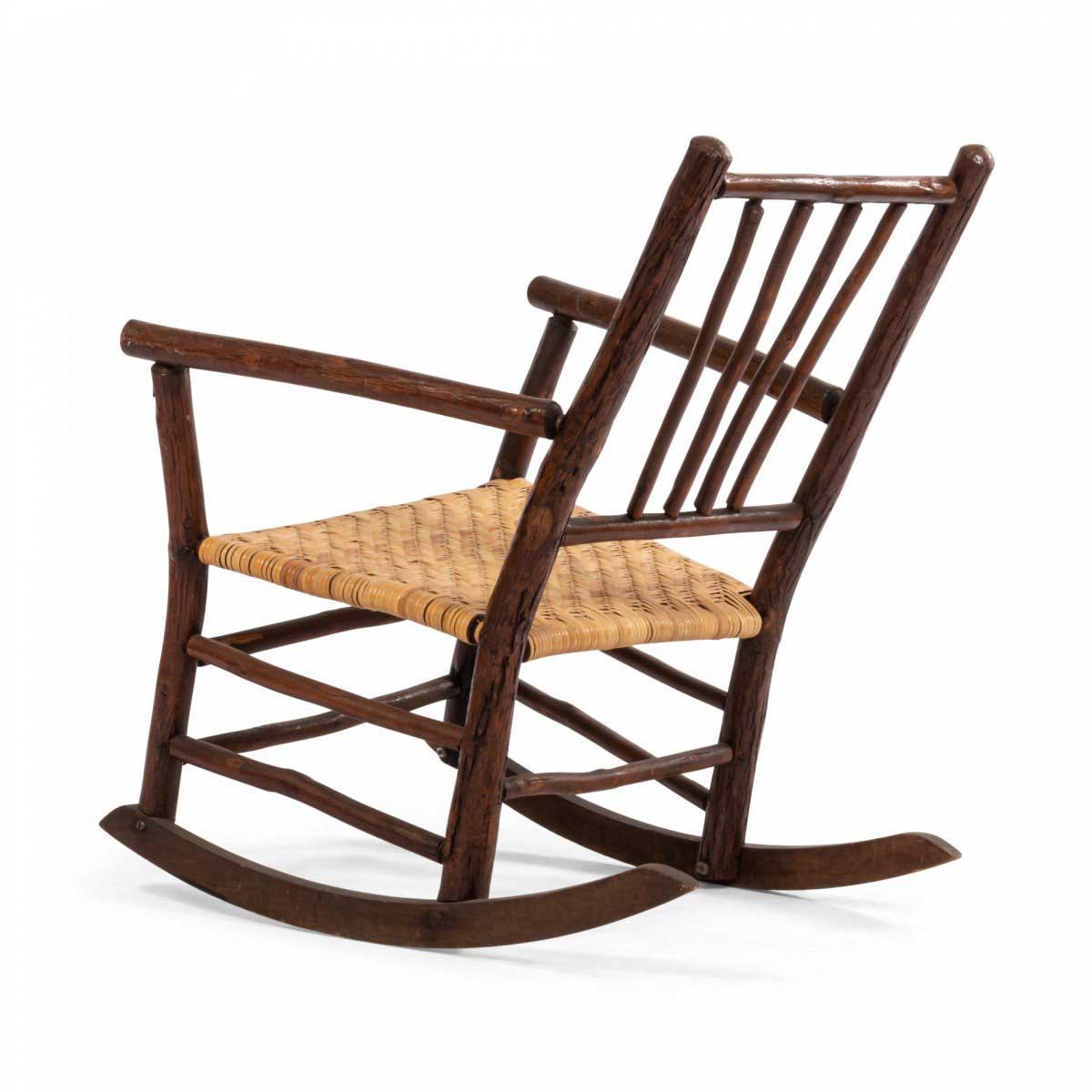 American rustic old hickory rocking chair