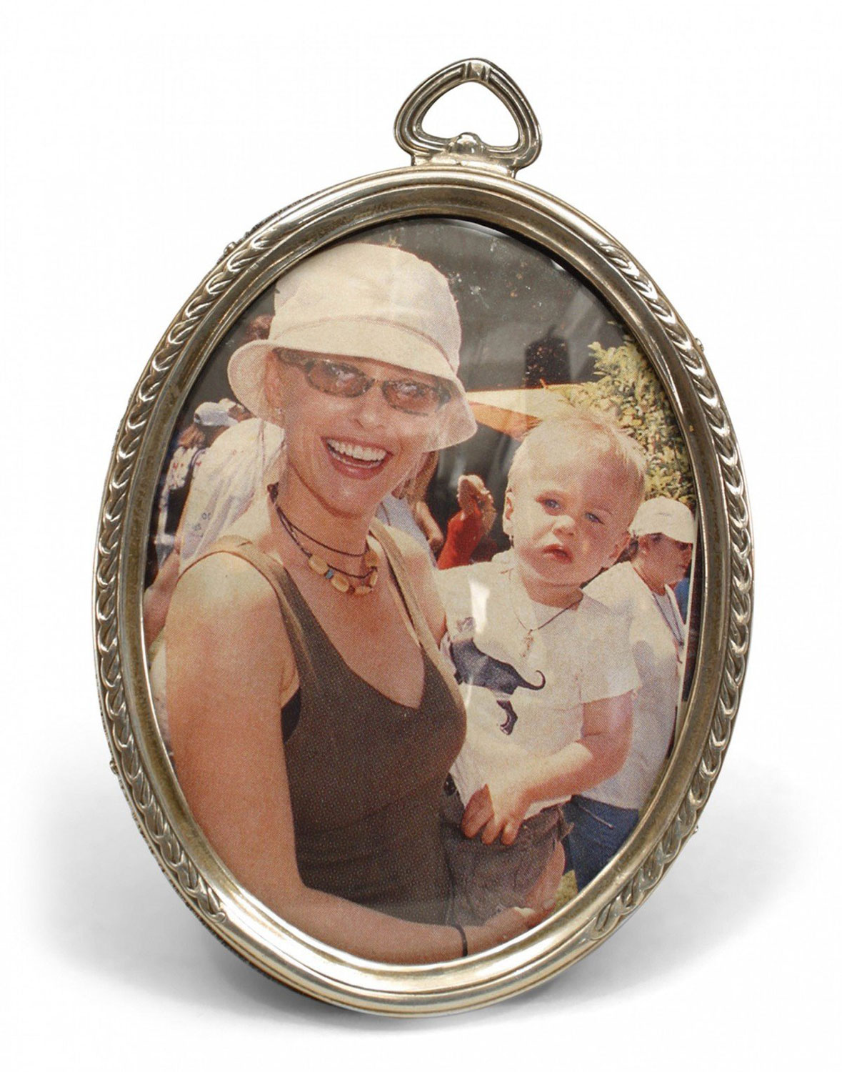 American victorian silver oval picture frame 10