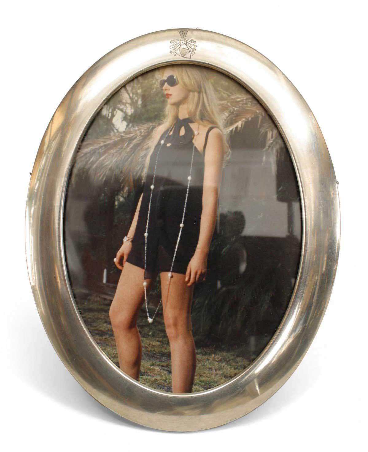 American victorian silver oval picture frame 5